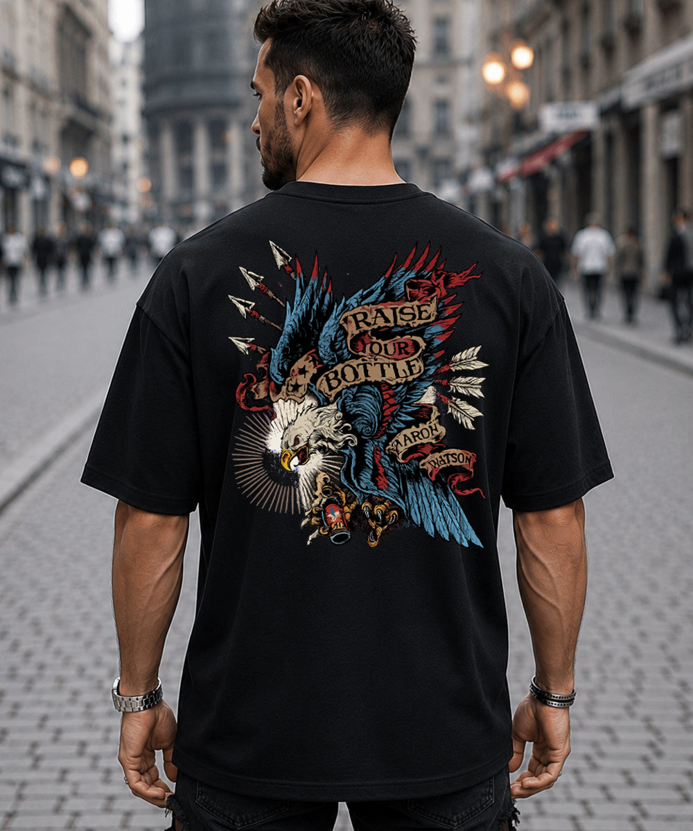 Freedom Eagle Vintage Oversized T-Shirt