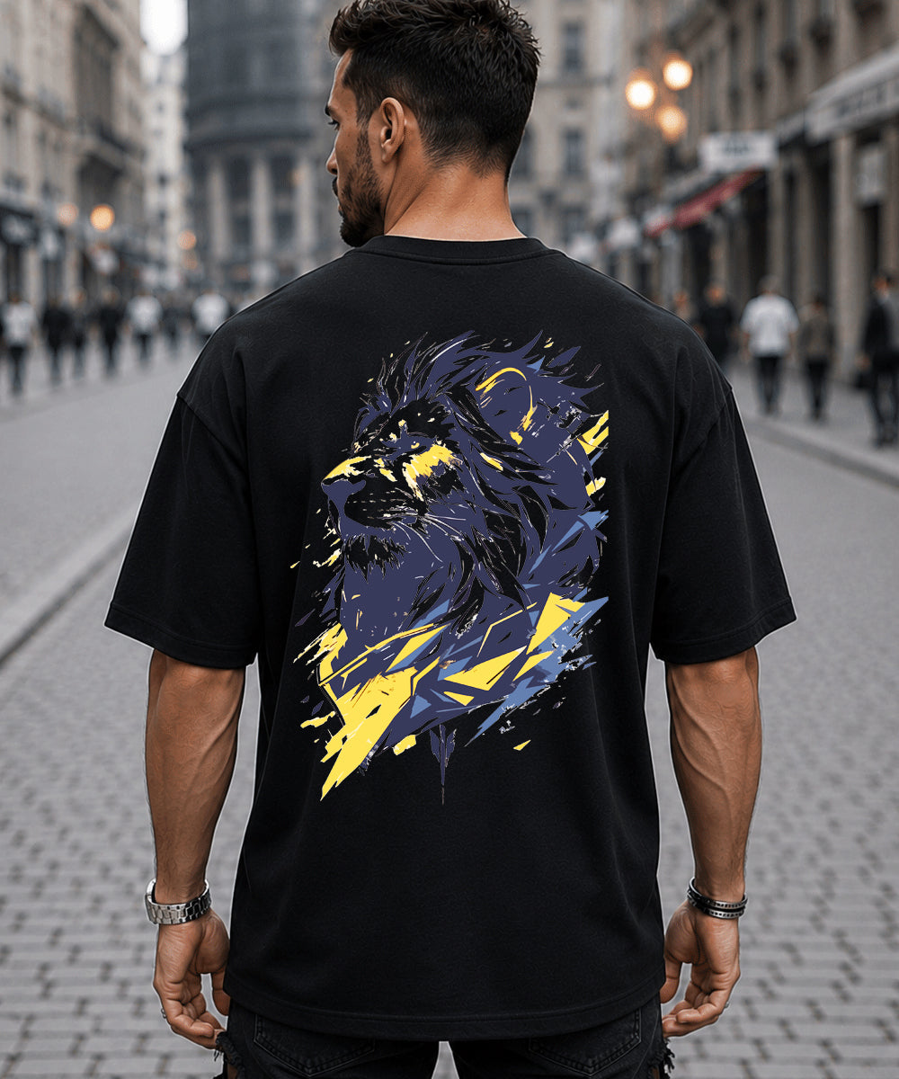 Royal Lion Graphic Oversized T-Shirt
