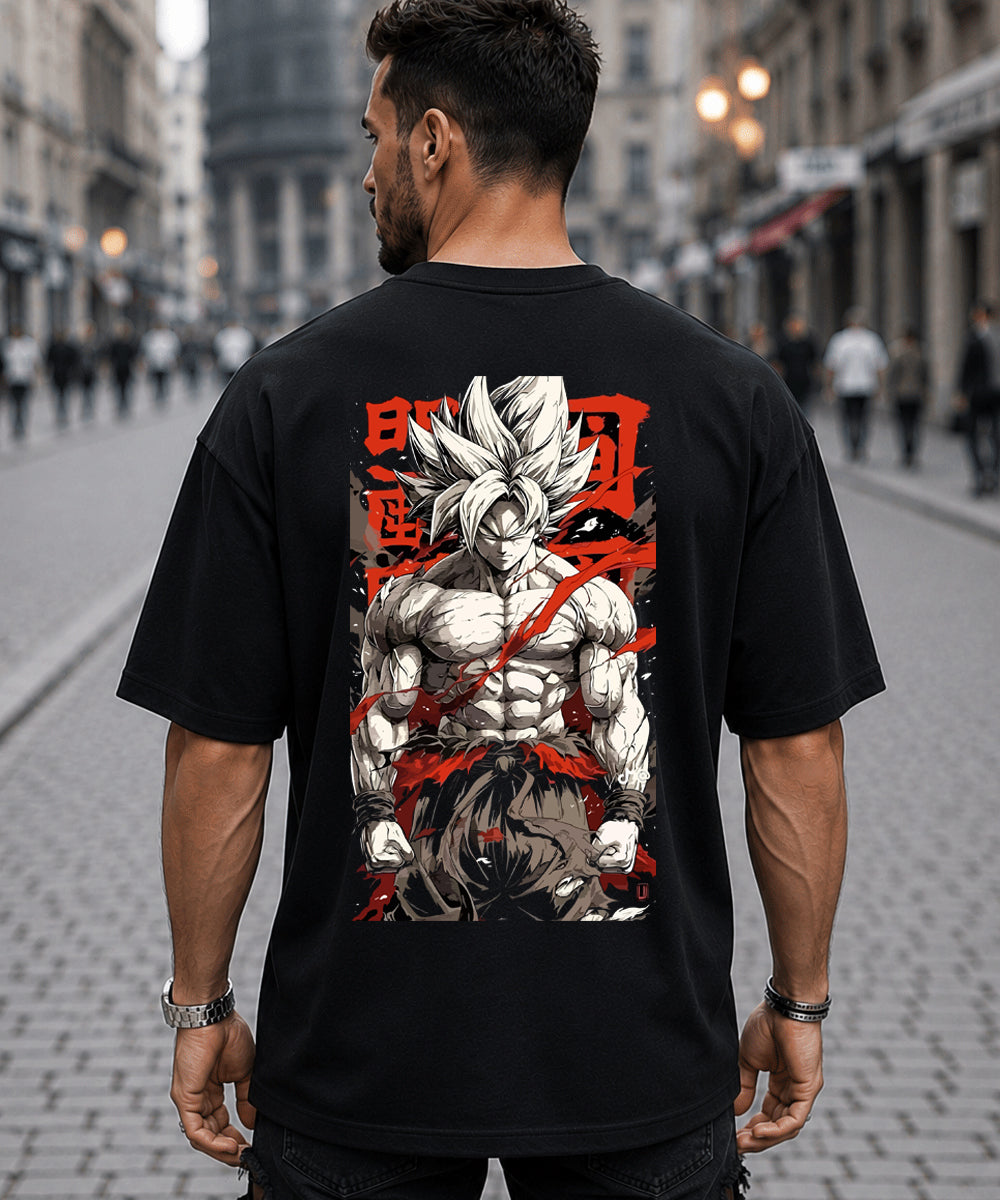 Anime Warrior Oversized T-Shirt