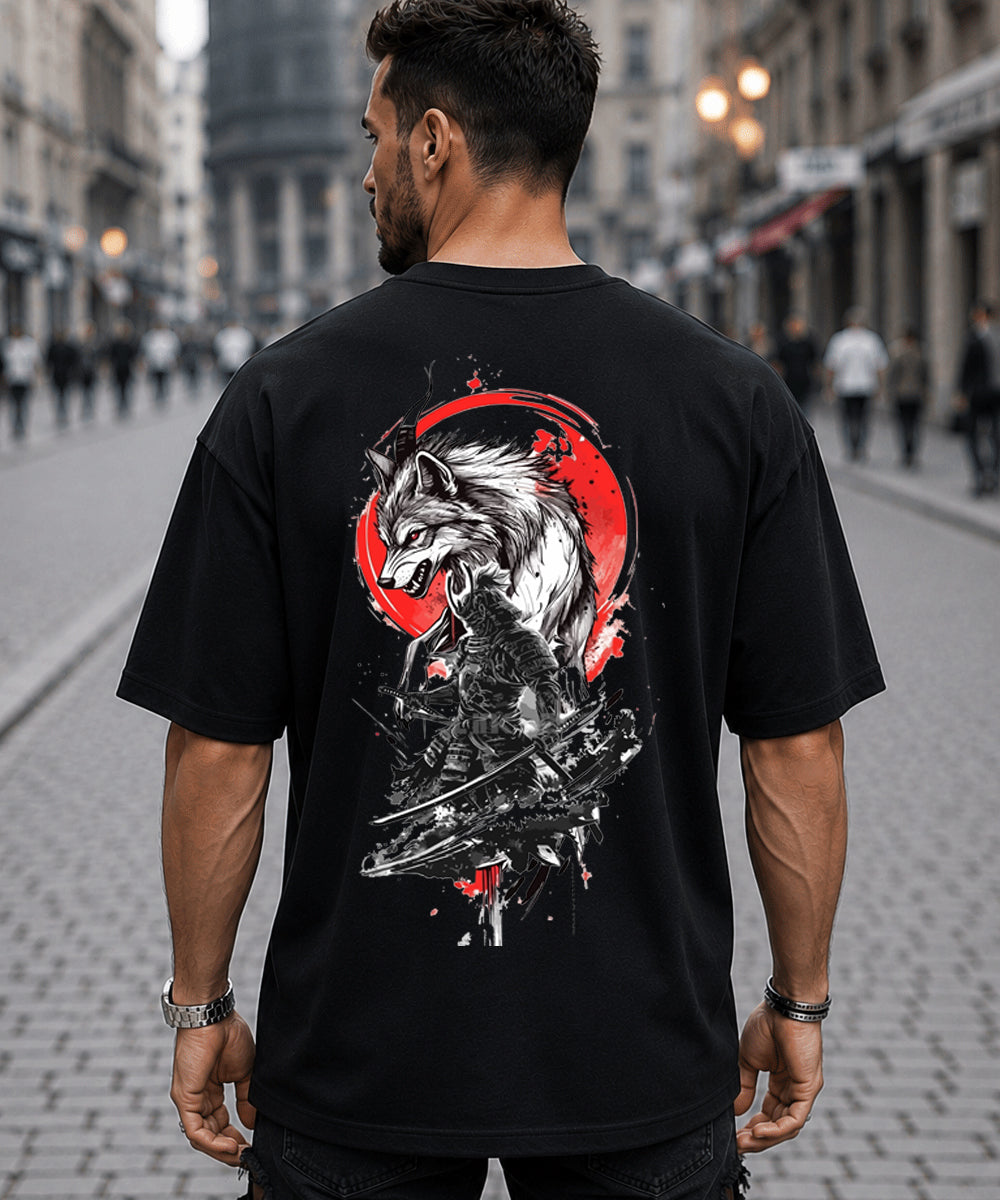 Lone Wolf Samurai Oversized T-Shirt